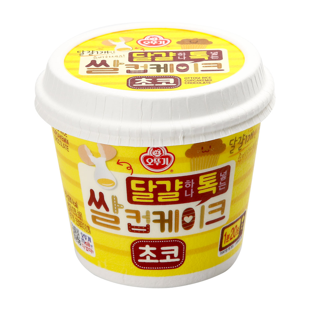 오뚜기 달걀하나톡넣는 쌀컵케이크 초코 60g - 상품 이미지