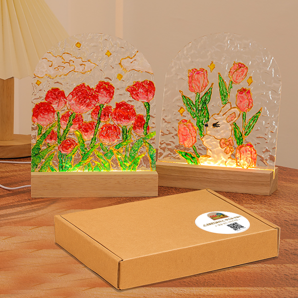 스테인글라스 아크릴 무드등 DIY 만들기 키트 - 메인 이미지