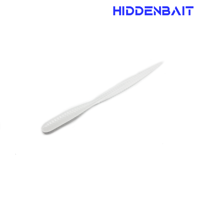 히든베이트 아징리프 아징웜 전갱이루어 볼락웜 소프트베이트 HR020 WHITE, 6.4cm(2.5inch) - 메인 이미지