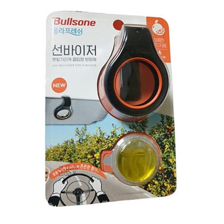 불스원 선바이저 클립형 방향제 레드자몽 클립형방형제 차량냄세제거 차량용탈취제 - 상품 이미지