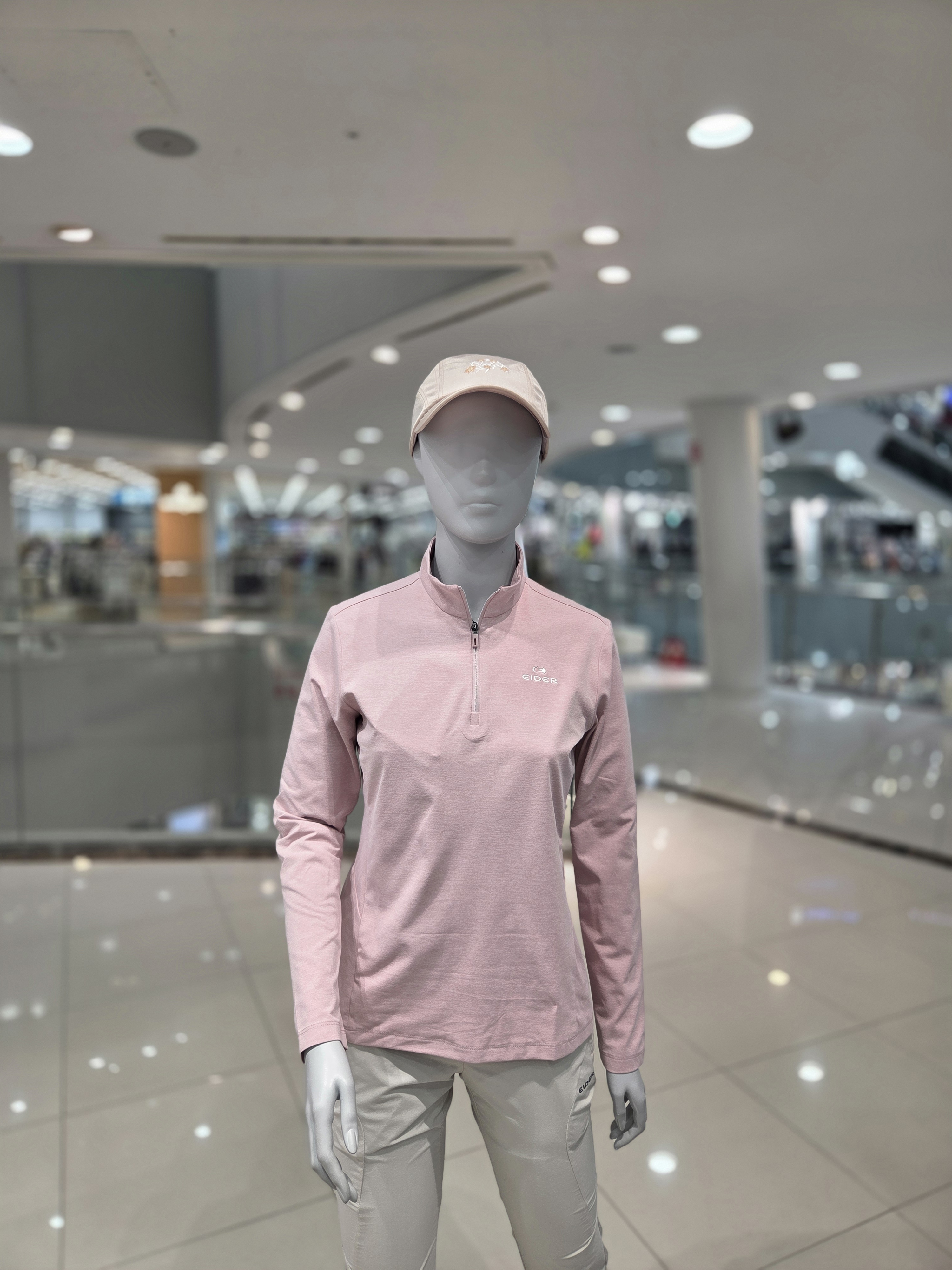 아이더 여성 잠재권축 짚업 티셔츠 기능성 긴팔 베이직 심플 WU25281 - 상세 이미지 2