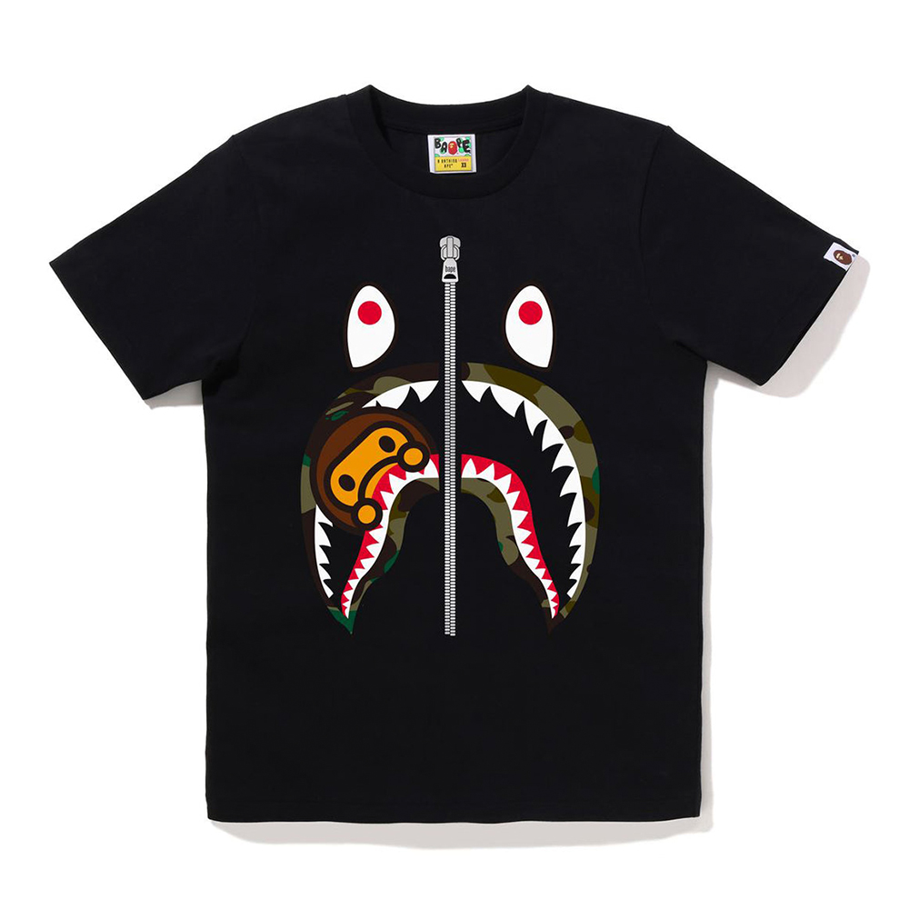베이프 우먼즈 반팔티 1ST CAMO MILO SHARK TEE 2L80-210-015 - 상세 이미지 4