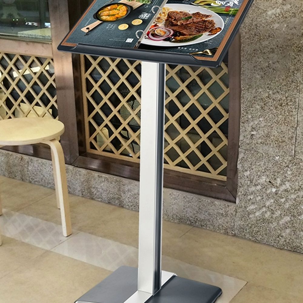 키오스크 거치대 매장 웨이팅 입구 식당 스크린 A. 표준 4.8KG 블랙 메뉴 스탠드핫세일 - 상세 이미지 4