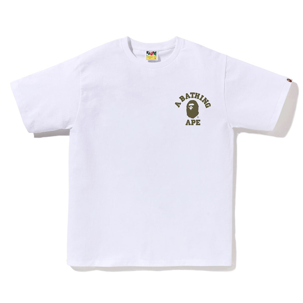 베이프 반팔티 1ST CAMO COLLEGE ATS TEE 1L80-110-014 - 상품 이미지
