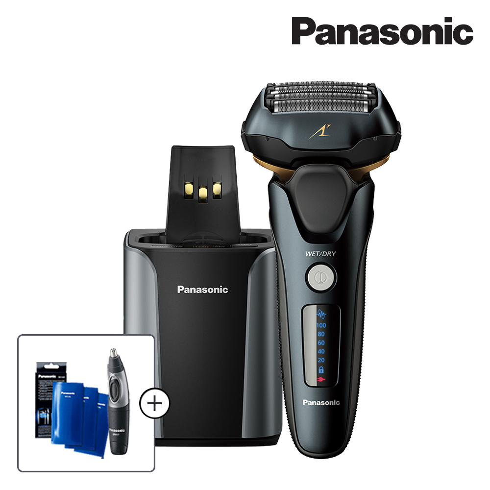 파나소닉 ES-LV97 5중날 람대쉬 전기 면도기 세척기 포함