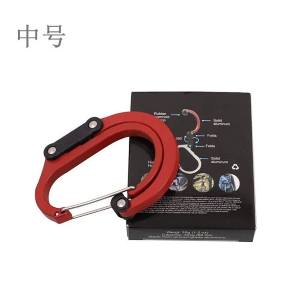 히어로클립 스몰 차박 나브 포켓 그린 비너 카라 캠핑 기어 A. 검은색 작은 이미지 6