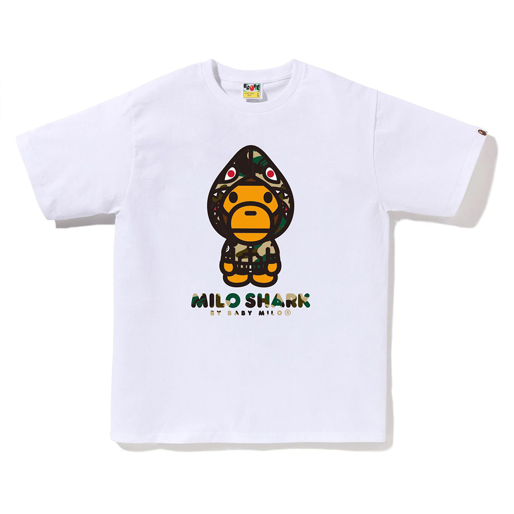 베이프 반팔티 1ST CAMO MILO SHARK FZH TEE 2L80-110-004 - 상세 이미지 3