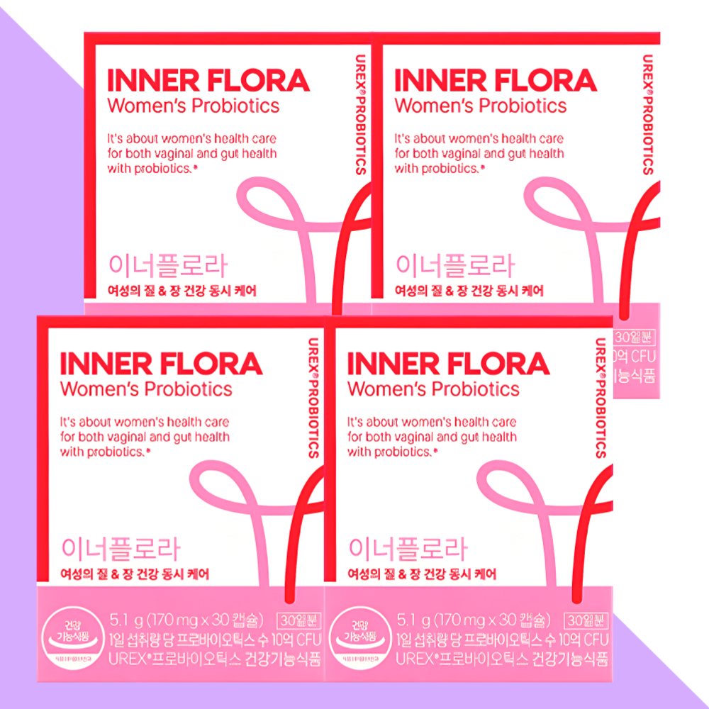 뉴오리진 이너플로라 질유산균 UREX 30캡슐X4박스