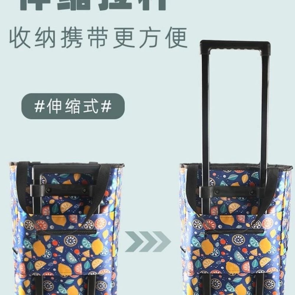 시장바구니카트 접이식장바구니 쇼핑카트 시장가 A. 0 최종 등급의 신선한 키핑 모델 사이드 - 상세 이미지 3