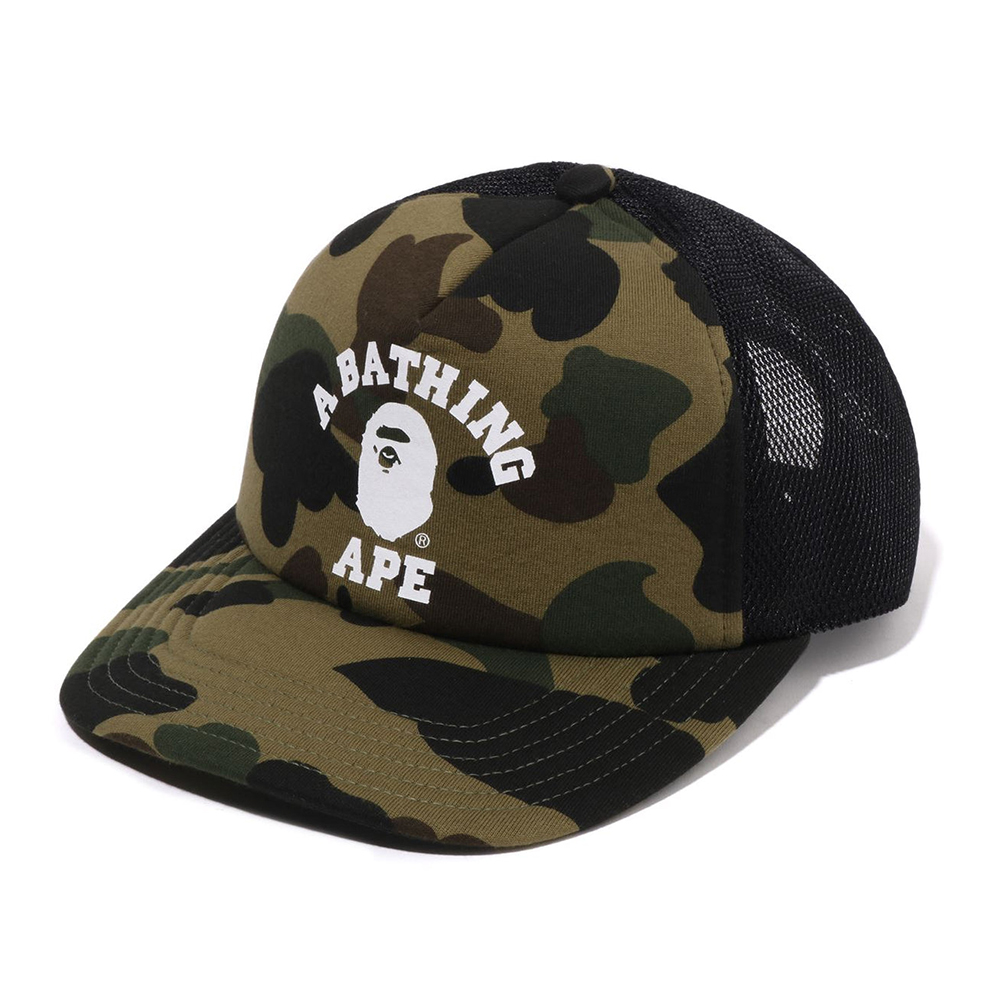 베이프 모자 1ST CAMO COLLEGE MESH CAP 1L80-180-001 - 메인 이미지