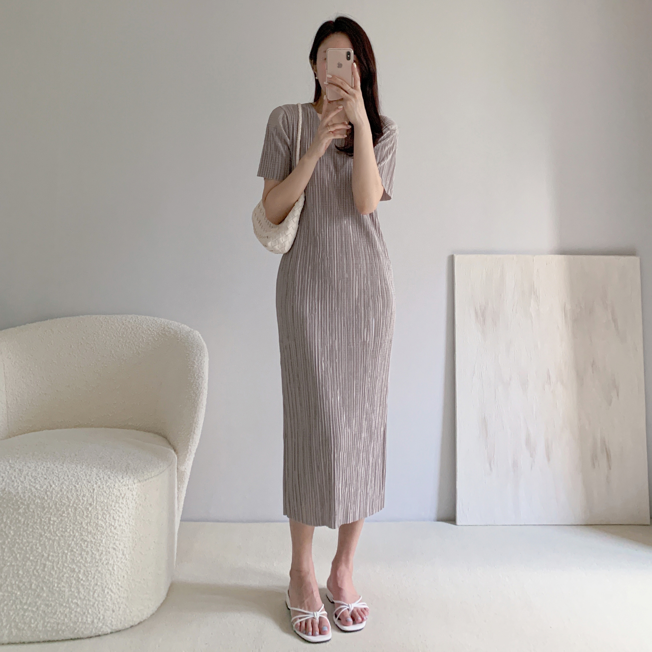 1+1 플리츠원피스 주름원피스 이미지 4