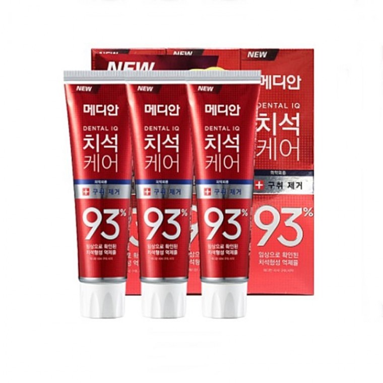 메디안 치석케어 구취제거 치약 120g x 3개 치석예장 치석방지 메디안치약 - 메인 이미지