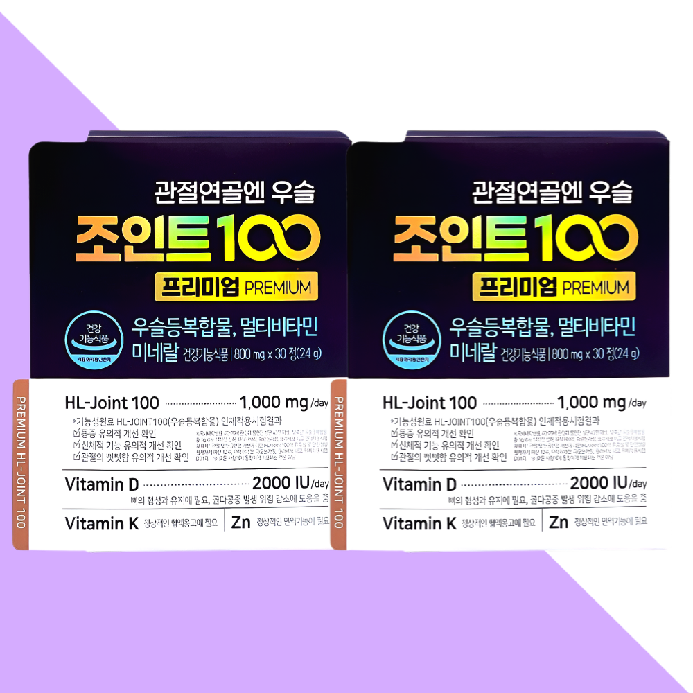 에이치엘사이언스 관절연골엔 우슬조인트100 프리미엄 30정X2박스 - 메인 이미지