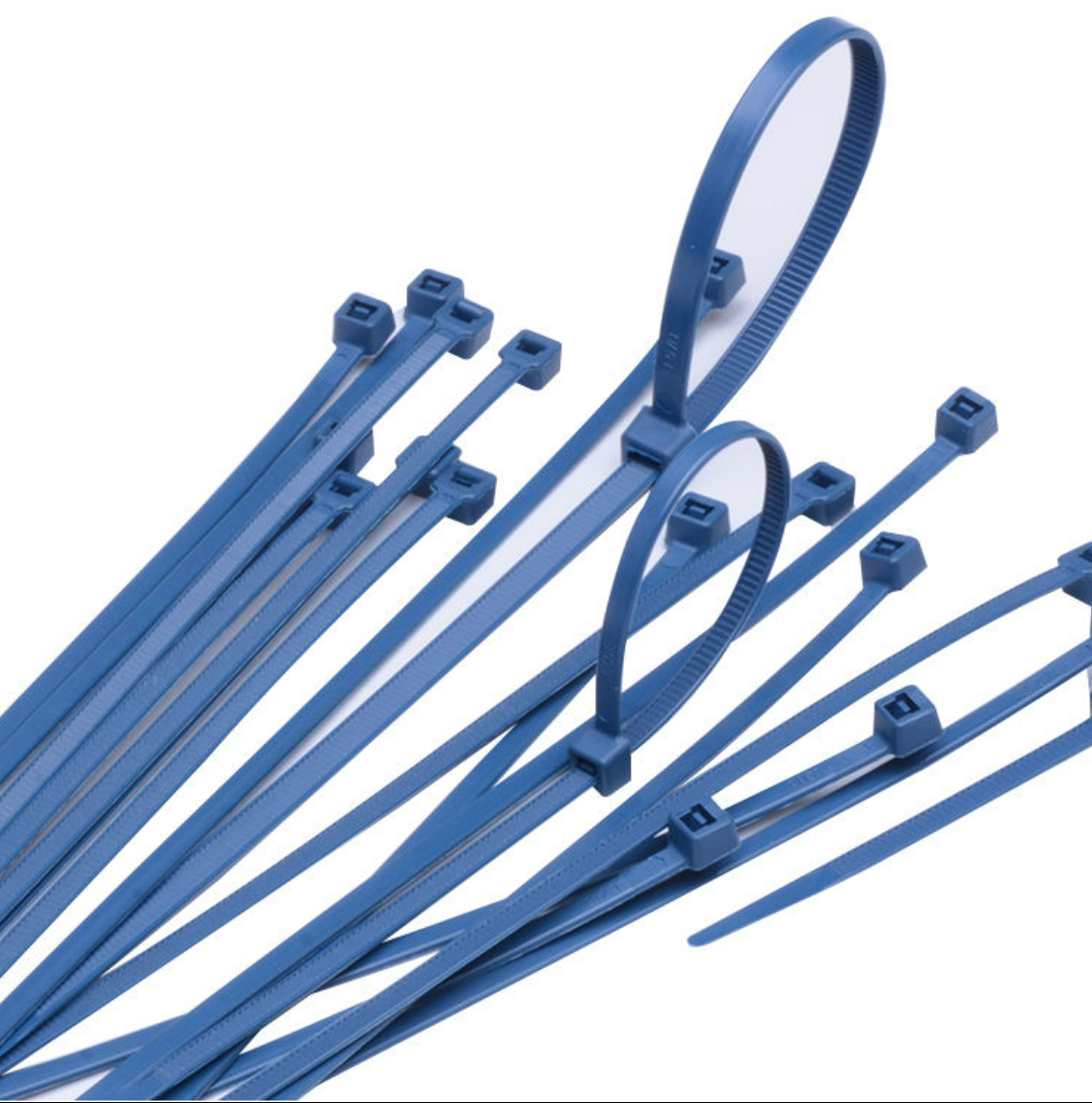HACCP 식품공장 금속검출 케이블타이 2.5x100mm 청록 PA66 (100개입) - 상세 이미지 4