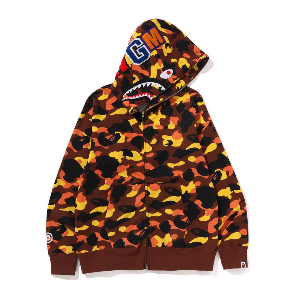베이프 후드집업 1ST CAMO SHARK FULL ZIP HOODIE 1L80-115-007 - 메인 이미지