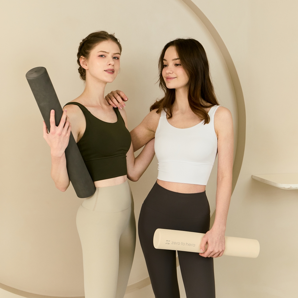 제로투헤라 EVA 슬림 폼롤러 필라테스 요가 종아리 마사지 스트레칭 다크 그레이 60cm