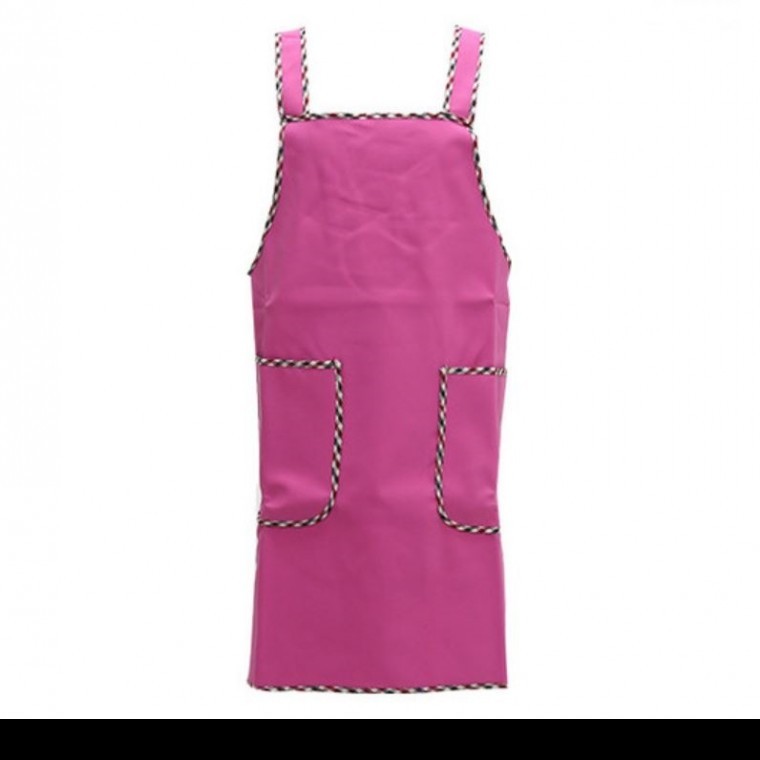 고급 방수앞치마 핑크색 공방앞치마 작업앞치마 카페앞치마