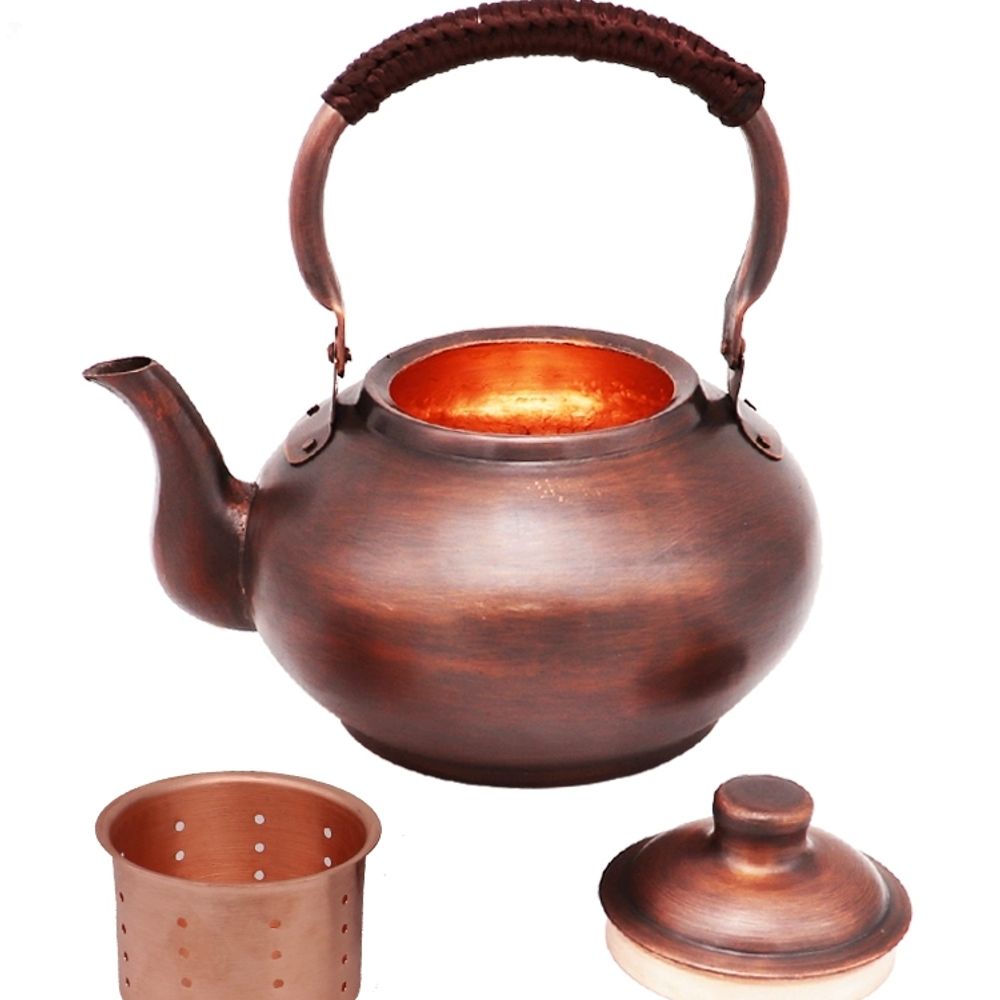 동주전자 구리 황동 옛날소 A. 1.2L 일반 두꺼운 밝은 색상 가스 전, A. 1L 이상 - 상세 이미지 3