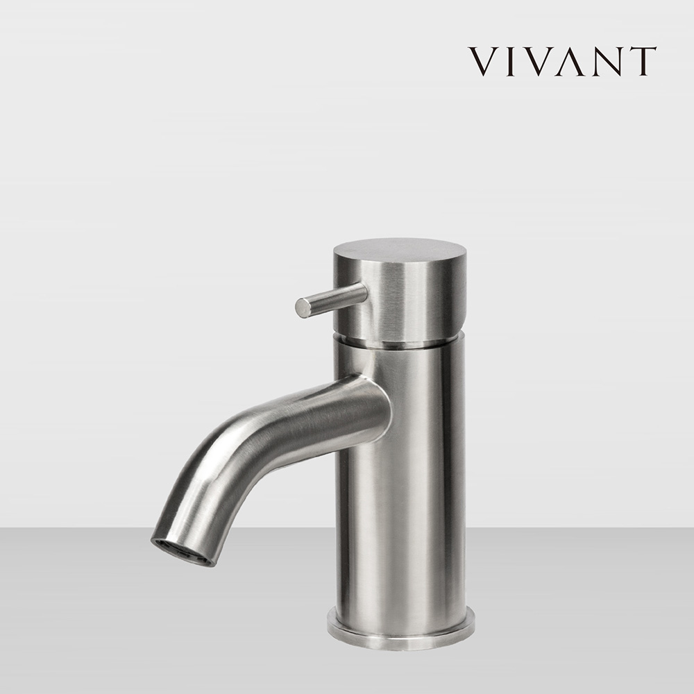 세면수전 VIVANT 비반트 VAR340MINI(MS) 미니멀리즘 소형수전 좁은욕실공간 - 메인 이미지