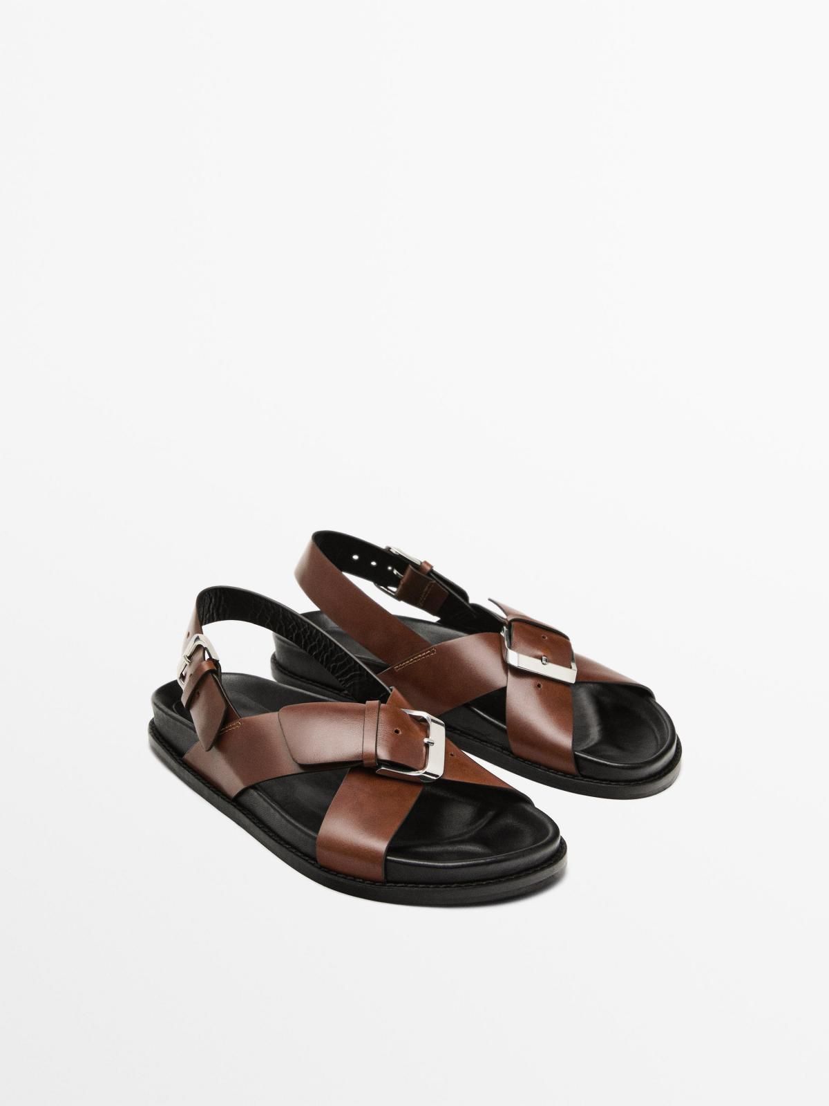 마시모두띠 프리미엄 레더 크로스 스트랩 샌들 1709/650 LEATHER - 상세 이미지 2