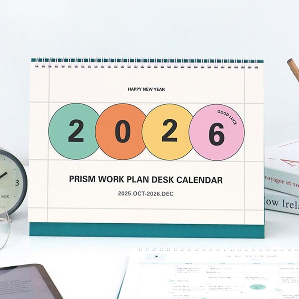 2026 년 대형 탁상 달력 26년 A4 달력 워크플랜 2026 데스크캘린더 프리즘 인디고 상세 이미지 4