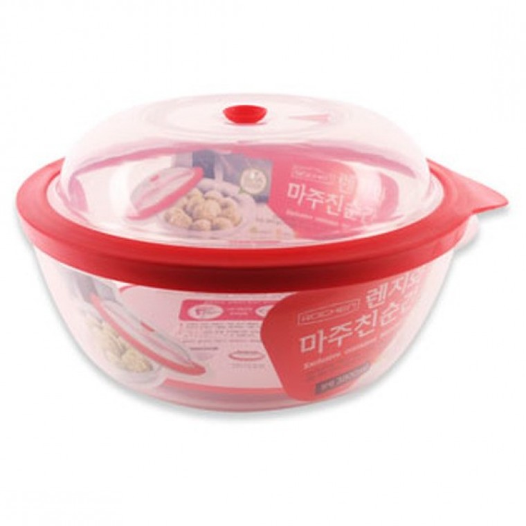 렌지와 마주친순간 원형 3800ml 반찬통 보관용기 전자레인지 - 메인 이미지