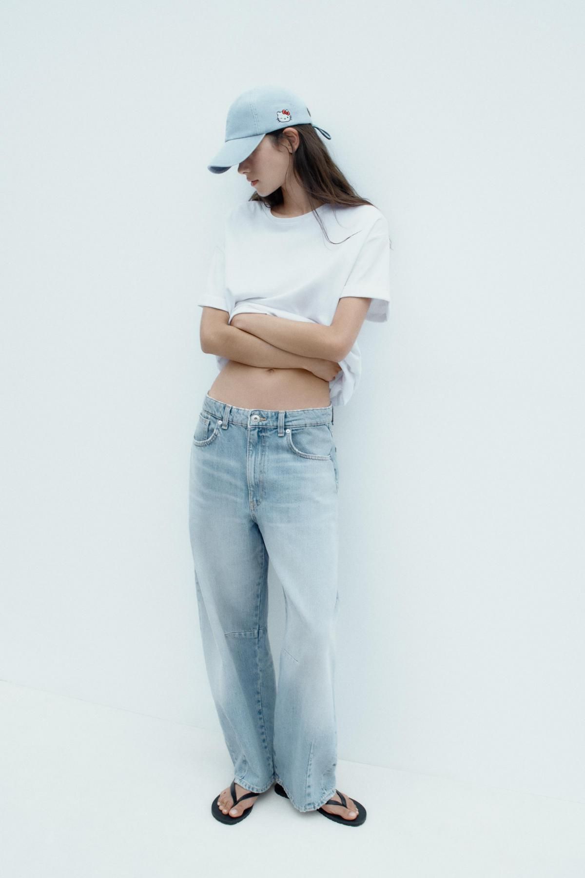 자라 헬로키티 데님 라이트블루 캡모자 3920/486 LIGHT BLUE - 상세 이미지 2