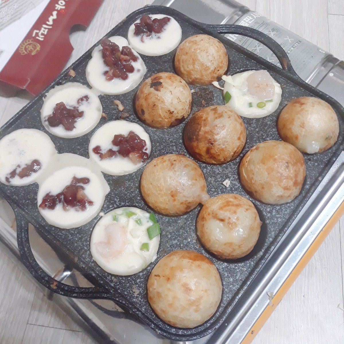동우리빙 타코야끼팬 (16구) 타꼬야키 기계 문어빵 만들기 조리법포함 - 상세 이미지 4