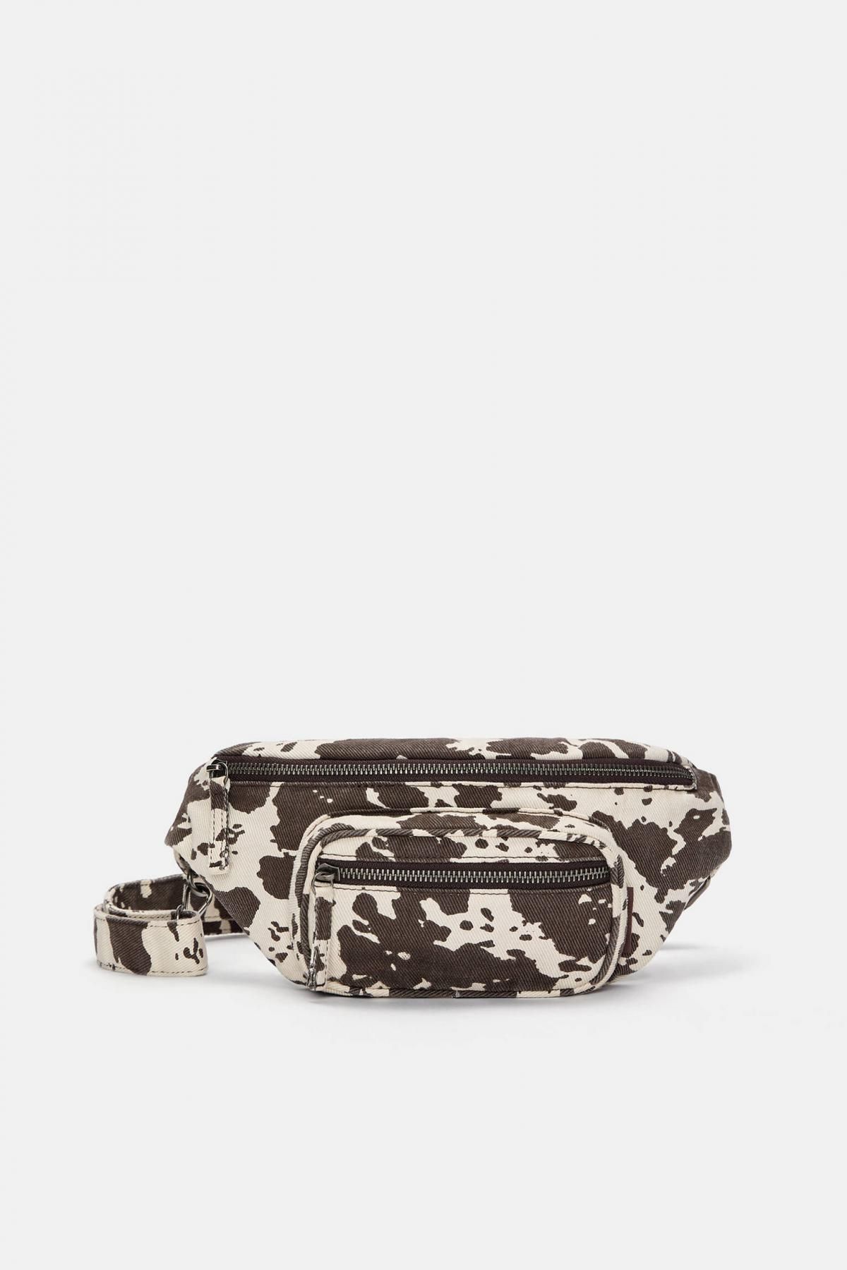 풀앤베어 카우 캔버스 패니 팩 4120/640 BROWN