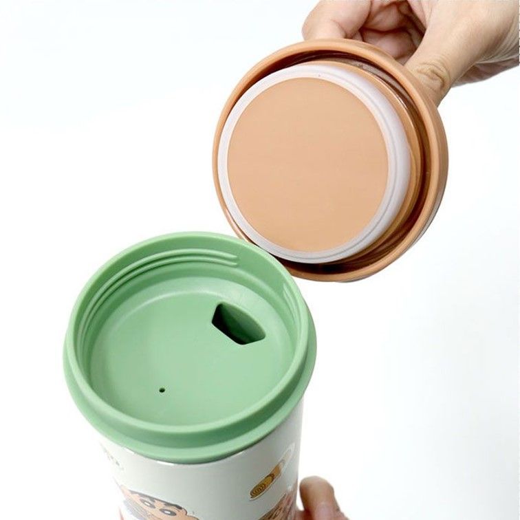 짱구 스텐 보온병 보냉병 텀블러 350ml 캐릭터 키링 - 상세 이미지 4