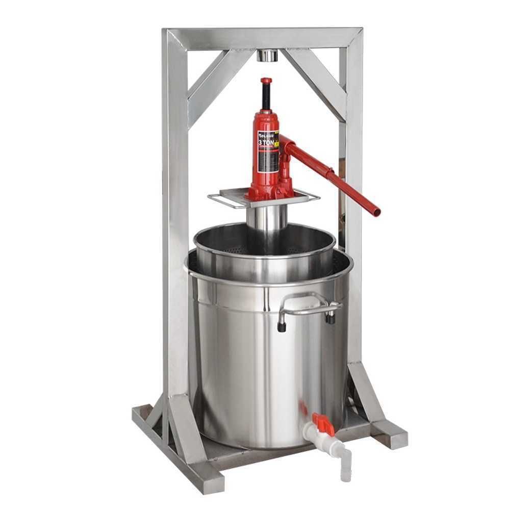 업소용 착즙기 수동 압착 녹즙기 카페 건강원 A. 필터백 포함 12L 20kg 압축 가능 - 상품 이미지