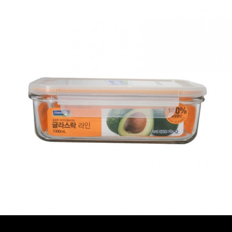 글라스락 직사각5호1000ml 용기 반찬 밀폐 - 메인 이미지
