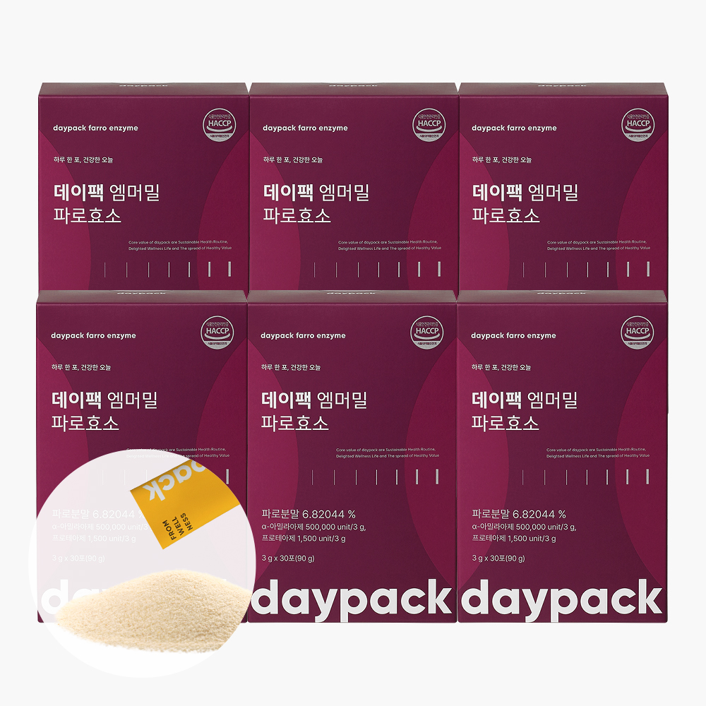 데이팩 엠머밀 파로효소 이탈리아산 고대 곡물 발효 30포, 6개 - 상품 이미지