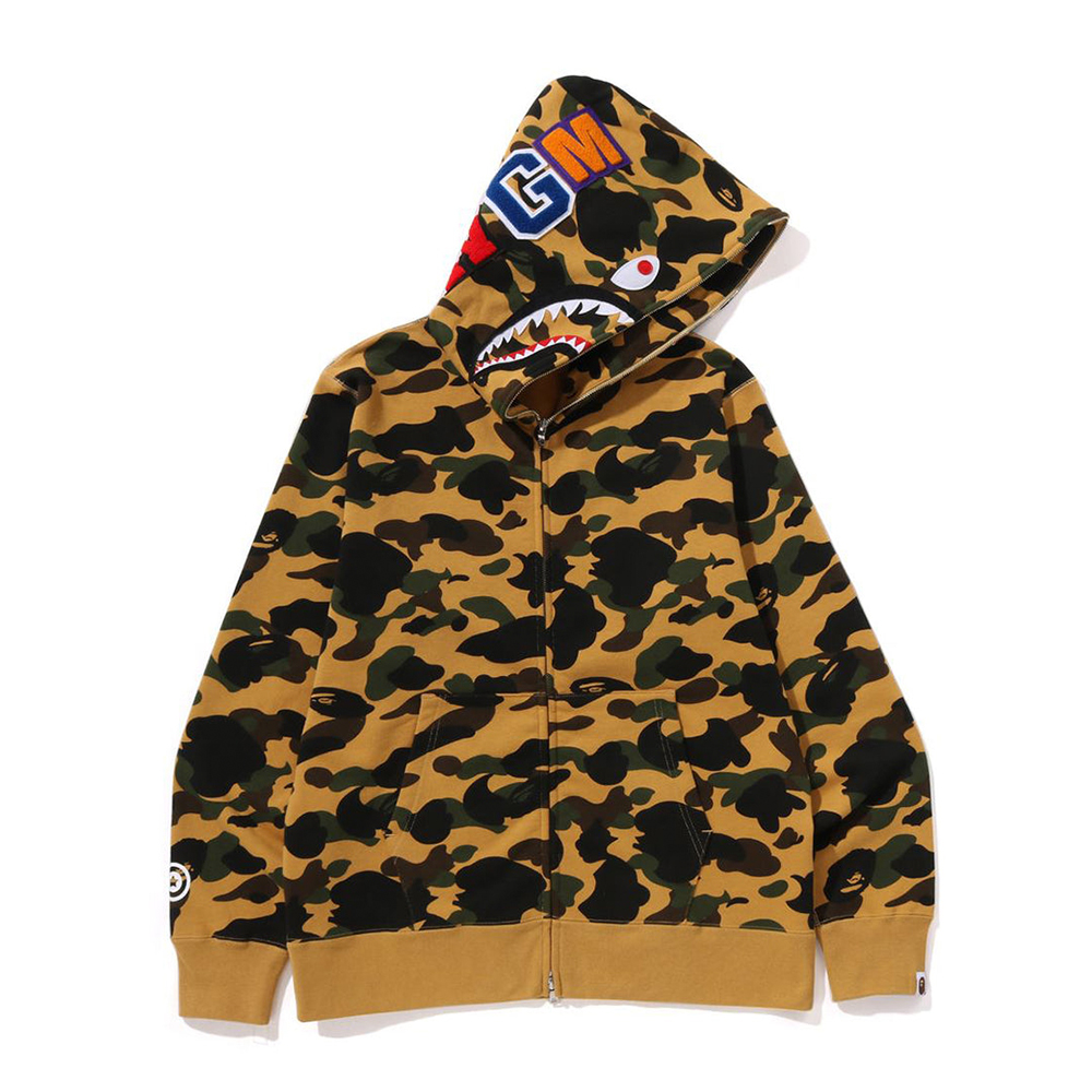 베이프 후드집업 1ST CAMO SHARK FULL ZIP HOODIE 1L80-115-007 - 상세 이미지 3