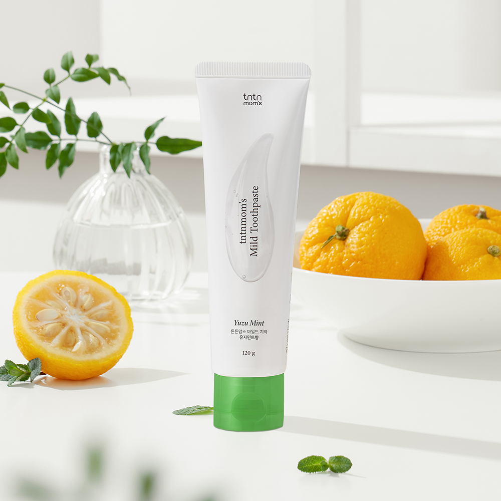 튼튼맘스 무불소 순한 비건 임산부치약 (유자민트향) 120g - 상세 이미지 2