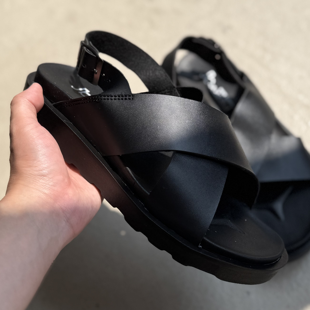 4cm 엑스 크로스 스트랩 샌들 - 상세 이미지 4