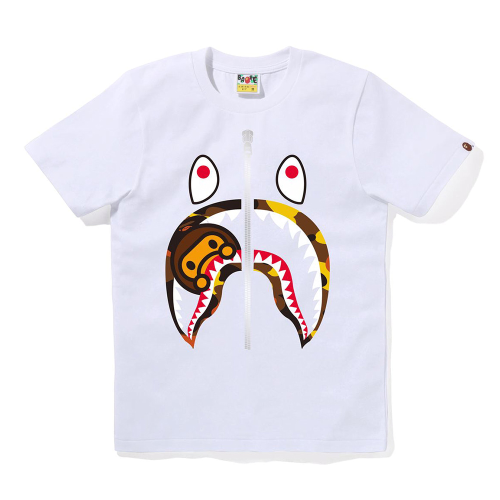 베이프 우먼즈 반팔티 1ST CAMO MILO SHARK TEE 2L80-210-015 - 상세 이미지 3