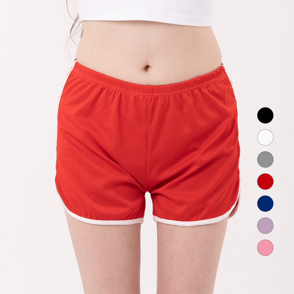 걸포유 섹시 돌핀팬츠 3부 트레이닝 반바지 헬스 운동복 빅사이즈 레드, 2XL