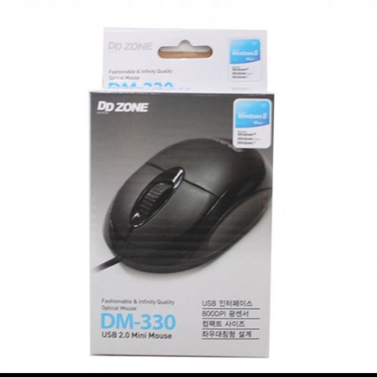 유선 광마우스 DM-330 휠 usb 노트북 - 상품 이미지