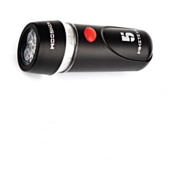 5구 파워빔 LED 자전거 전조등 WS-473B 산책랜턴 미니후레쉬 킥보드랜턴 - 메인 이미지