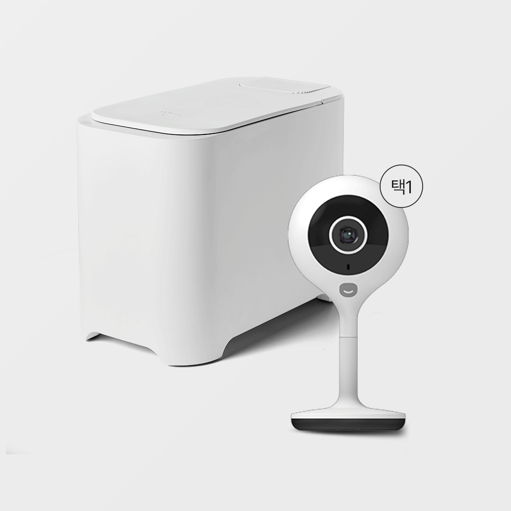 [세트] 헤이홈 AI 스마트 음식물처리기 + 홈카메라 8종 택 1일 구성