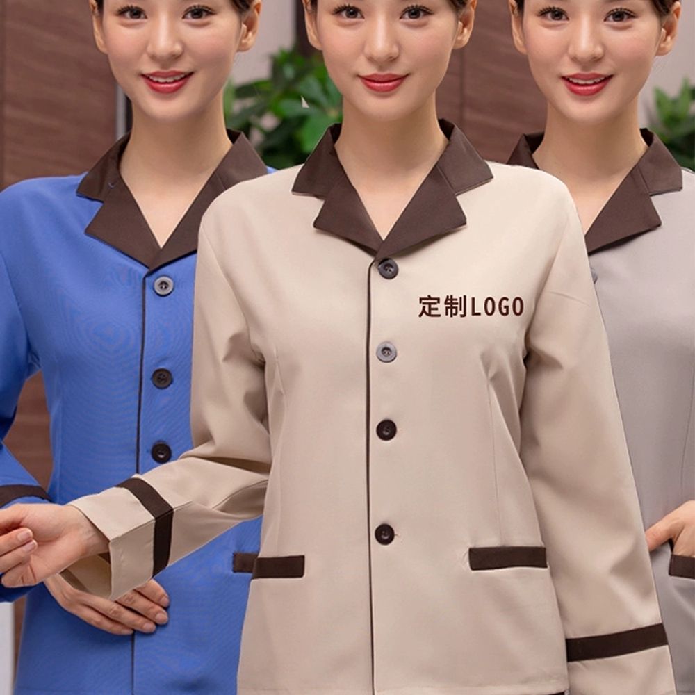 유니폼 청소부 호텔 홀유니폼 위생 A. L, A. TK20XINING CENING BEIG - 상세 이미지 5