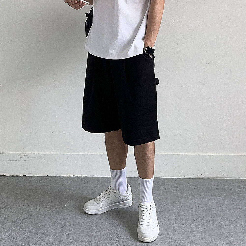 남자반바지 남자버뮤다팬츠 밴딩 트레이닝 카펜더 반바지 - 상세 이미지 5