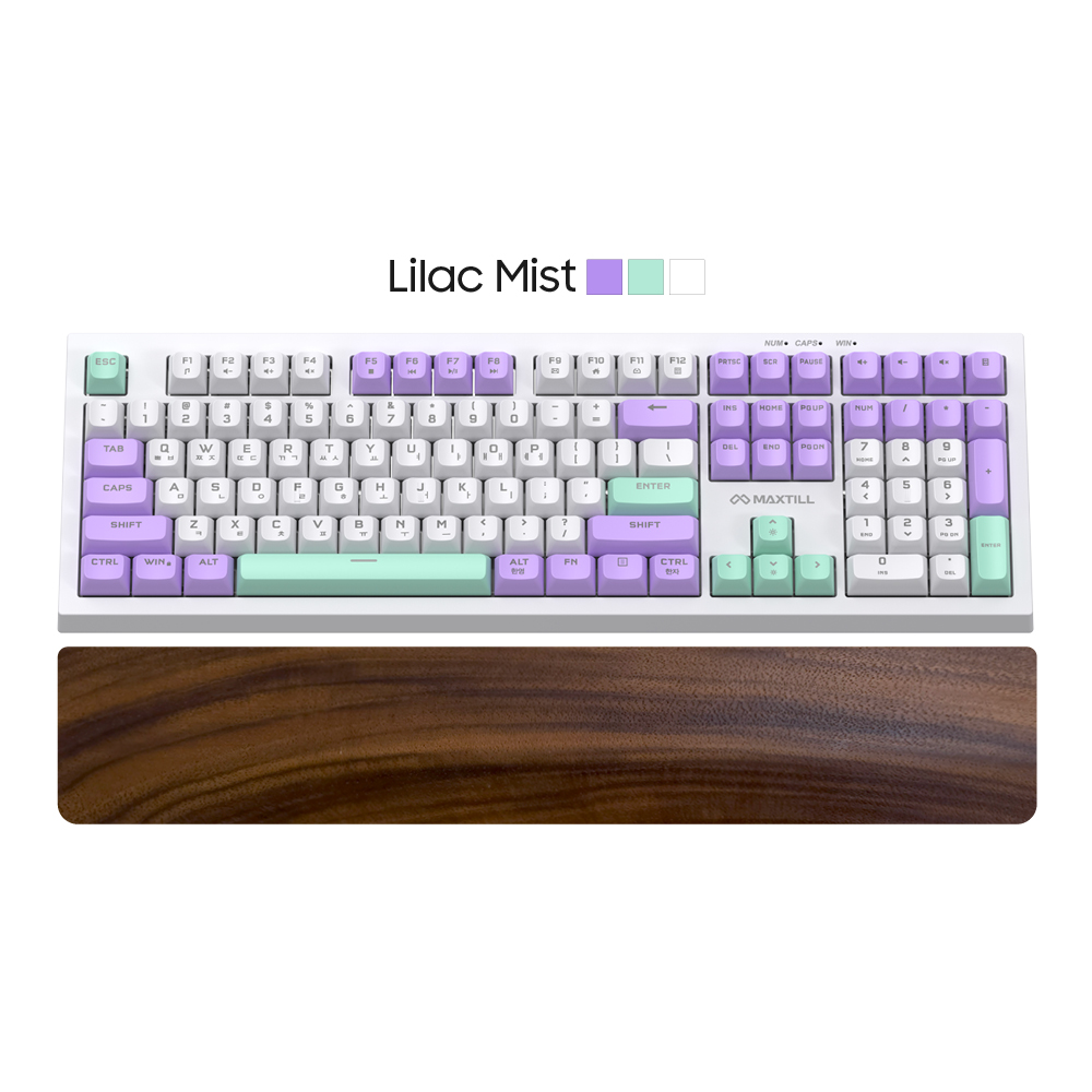 맥스틸 저소음 조용한 사무실 사무용 게이밍 풀배열 풀윤활 컴퓨터 자판기 무소음 적축 키보드