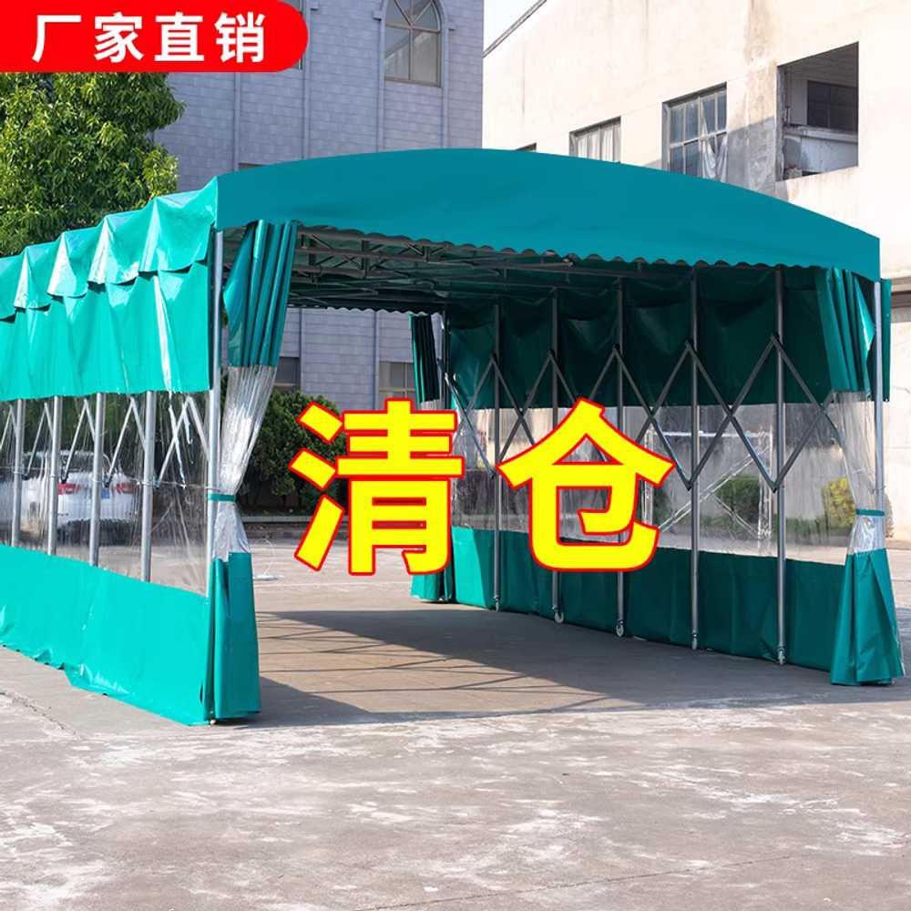 대형 자바라천막 파고라 공장 이동식 폴대 바람막이 3x4m - 상세 이미지 5