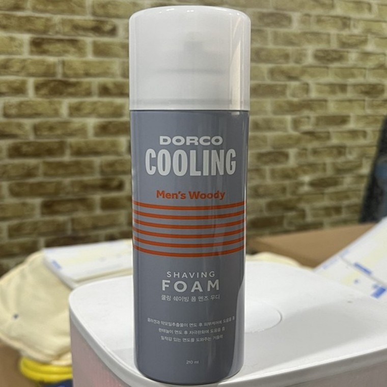 도루코 쿨링 쉐이빙폼 멘즈 우디 210ml 쉐이빙젤 면도폼 면도크림 - 상품 이미지