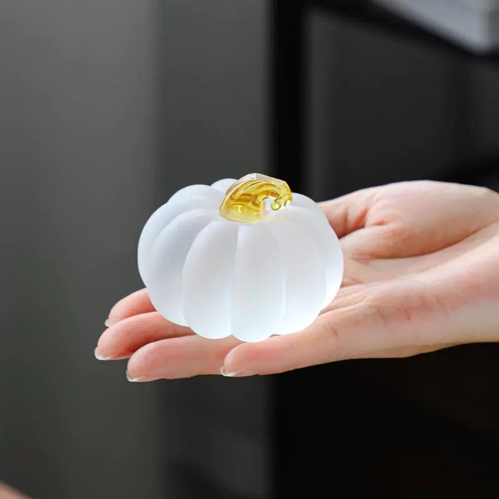 책 문진 공부 독서 크리스탈 서예 지름 유리 소품 책고 A. 호박 뚜껑 장식 투명한 스타일 - 상세 이미지 2