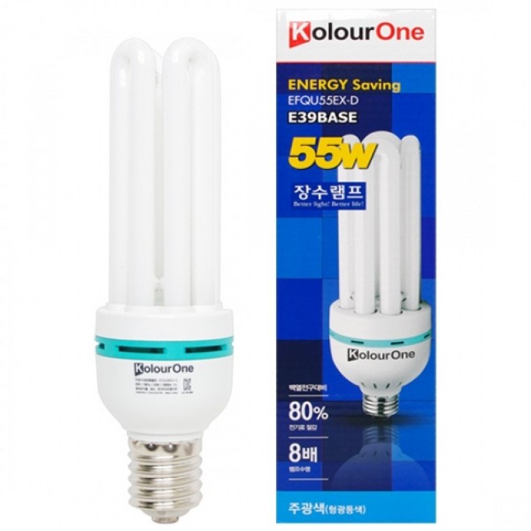 장수램프 55W 전구 E39BASE 주광색 욕실램프 LED전구 욕실전구 - 메인 이미지