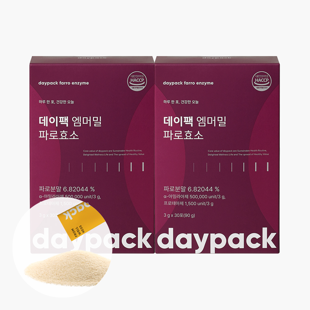 데이팩 엠머밀 파로효소 이탈리아산 고대 곡물 발효 30포, 2개 - 상품 이미지