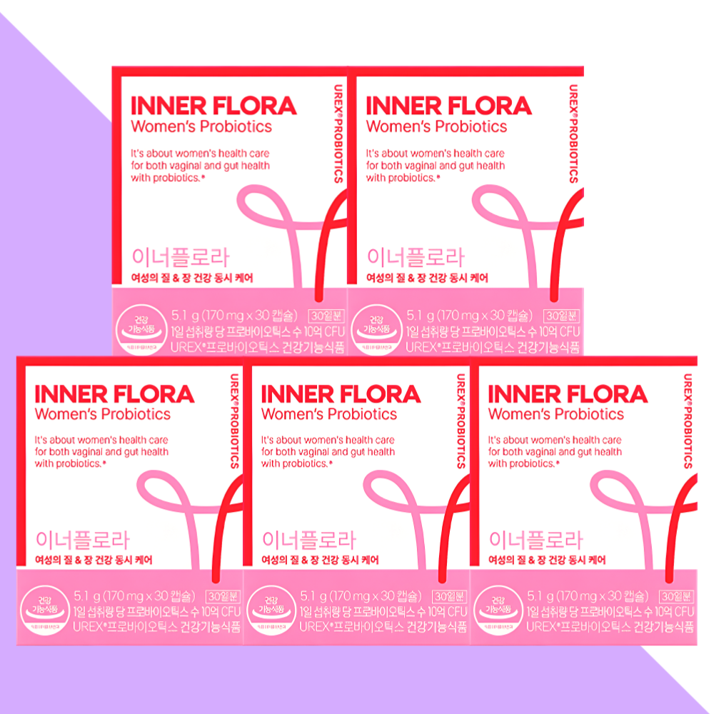 뉴오리진 이너플로라 질유산균 UREX 30캡슐X5박스